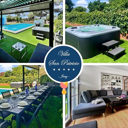 Villa San Patricio I Piscina Privada I Jacuzzi Spa I Bbq I Ps5 I Aire Acon I 3000M2 I 5Min-Centro Херес-де-ла-Фронтера Екстер'єр фото