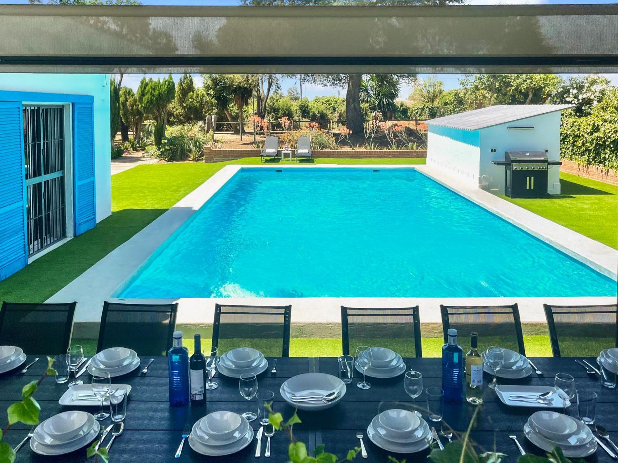 Villa San Patricio I Piscina Privada I Jacuzzi Spa I Bbq I Ps5 I Aire Acon I 3000M2 I 5Min-Centro Херес-де-ла-Фронтера Екстер'єр фото